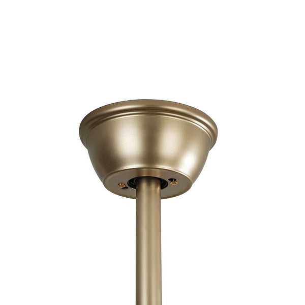 Thehouselights - Blade Crystal Ceiling Fan with Remote Semi Flush Mount - Ceiling Light - Gold - 