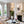 Thehouselights-Boho Woven Rope Fabric Hourglass Chandelier Tapered Drum Pendant Light-Pendant-2-Light-