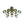 Thehouselights-Brass Blue Glass Sputnik Bubble Semi Flush Chandelier-Chandelier-11-Light-