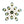 Thehouselights-Brass Blue Glass Sputnik Bubble Semi Flush Chandelier-Chandelier-11-Light-