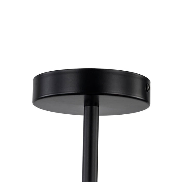 Thehouselights - Carved Crystal Drum Semi Flush Mount - Ceiling Light - Black - 