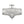 Thehouselights - Carved Crystal Drum Semi Flush Mount - Ceiling Light - Chrome - 