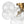 Thehouselights-Cluster Clear Glass Bubble Semi Flush Chandelier-Ceiling Light-Brass-