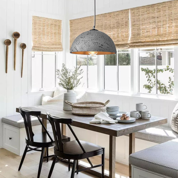 Thehouselights-Colorful Resin Designer Dome Ceramic Pendant Lighting-Pendant-Grey-