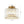 Thehouselights - Crystal Drum Brass Flush Mount Chandelier - Ceiling Light - Brass - 