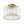 Thehouselights - Crystal Drum Brass Flush Mount Chandelier - Ceiling Light - Brass - 