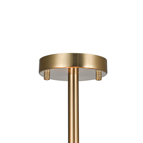 Thehouselights - Crystal Semi Flush Mount - Ceiling Light - Brass - 