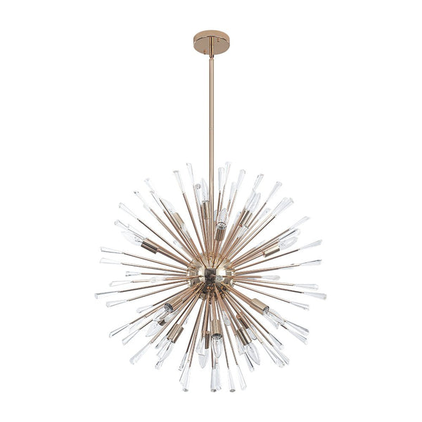 Thehouselights - Dandelion Starburst Dimmable Sputnik Chandelier - Chandelier - Brass - 16 - Light