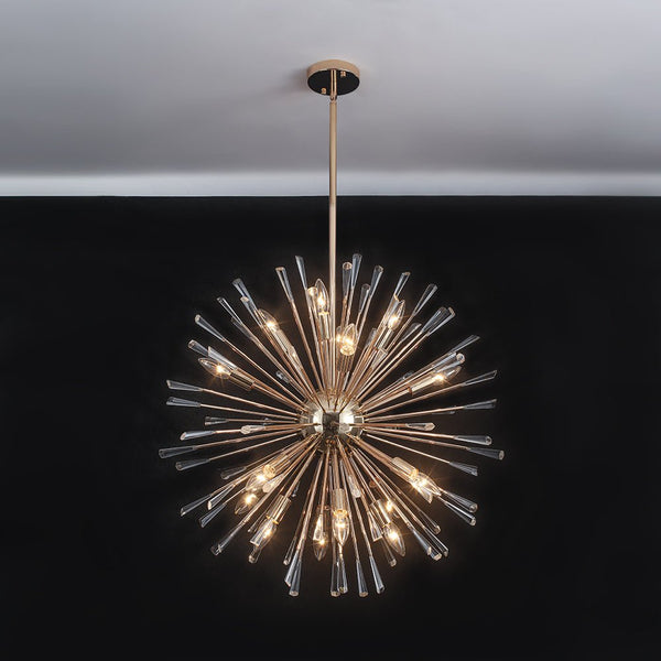 Thehouselights - Dandelion Starburst Dimmable Sputnik Chandelier - Chandelier - Brass - 16 - Light
