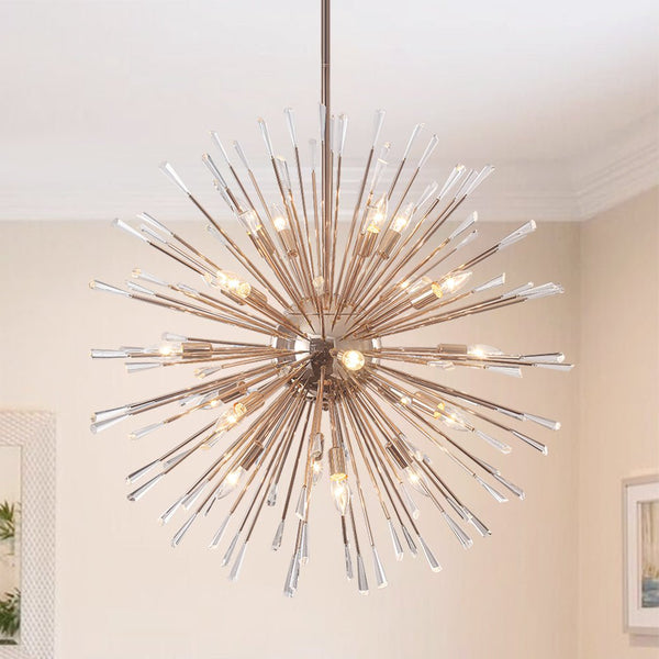 Thehouselights - Dandelion Starburst Dimmable Sputnik Chandelier - Chandelier - Brass - 20 - Light