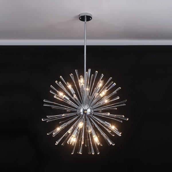 Thehouselights - Dandelion Starburst Dimmable Sputnik Chandelier - Chandelier - Chrome - 16 - Light