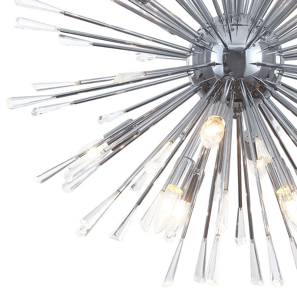 Thehouselights - Dandelion Starburst Dimmable Sputnik Chandelier - Chandelier - Chrome - 16 - Light