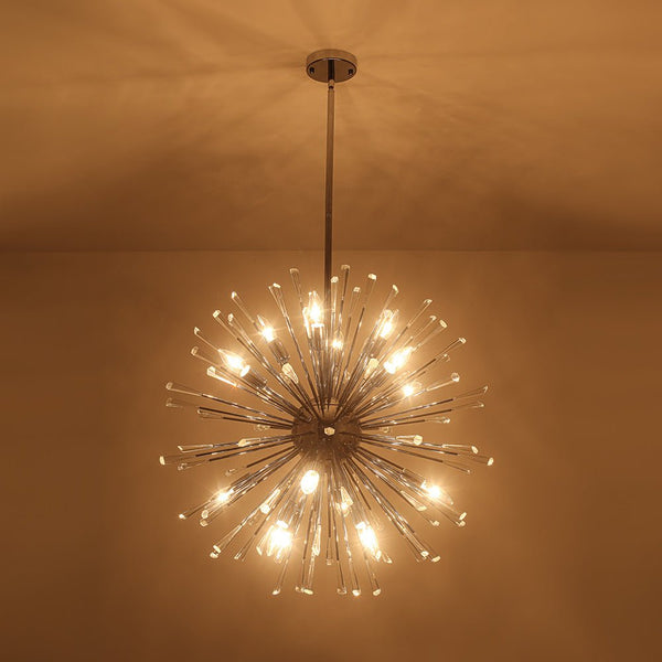 Thehouselights - Dandelion Starburst Dimmable Sputnik Chandelier - Chandelier - Chrome - 16 - Light