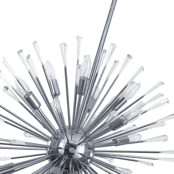 Thehouselights - Dandelion Starburst Dimmable Sputnik Chandelier - Chandelier - Chrome - 16 - Light