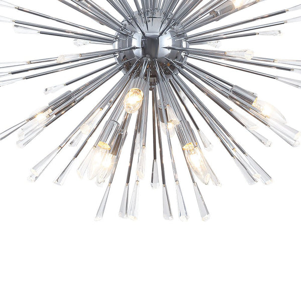 Thehouselights - Dandelion Starburst Dimmable Sputnik Chandelier - Chandelier - Chrome - 16 - Light