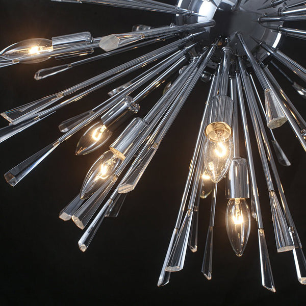 Thehouselights - Dandelion Starburst Dimmable Sputnik Chandelier - Chandelier - Chrome - 16 - Light
