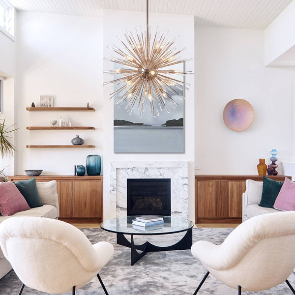Thehouselights - Dandelion Starburst Dimmable Sputnik Chandelier - Chandelier - Chrome - 20 - Light