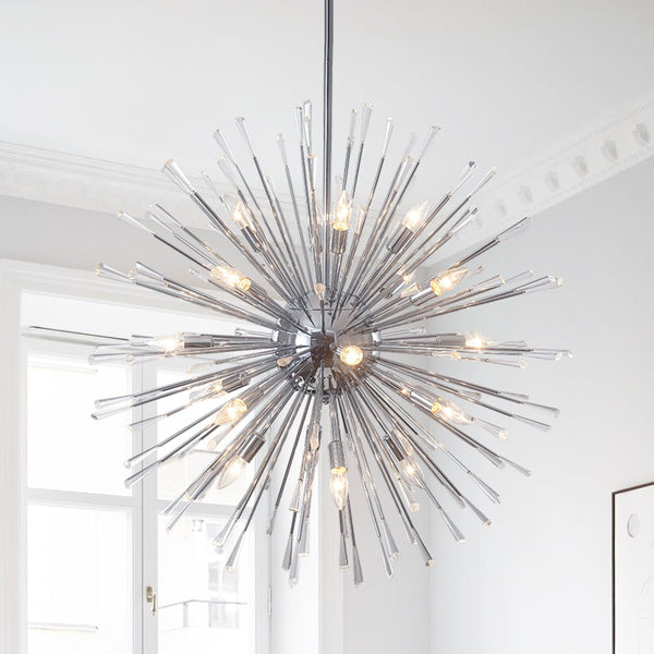 Thehouselights - Dandelion Starburst Dimmable Sputnik Chandelier - Chandelier - Chrome - 20 - Light