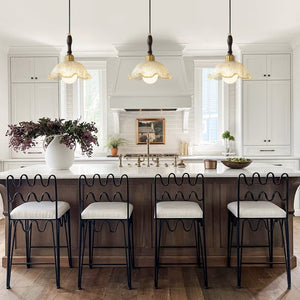 Thehouselights - Danish Flower Brass Black Pendant Light - Pendant - 1 - Light - 