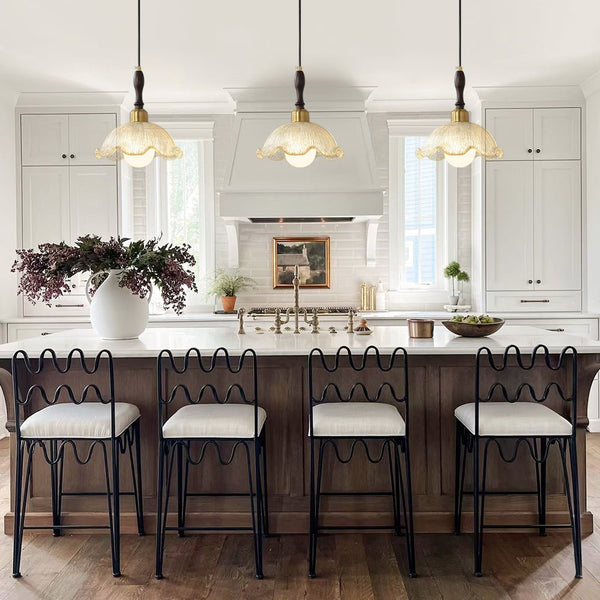 Thehouselights - Danish Flower Brass Black Pendant Light - Pendant - 1 - Light - 