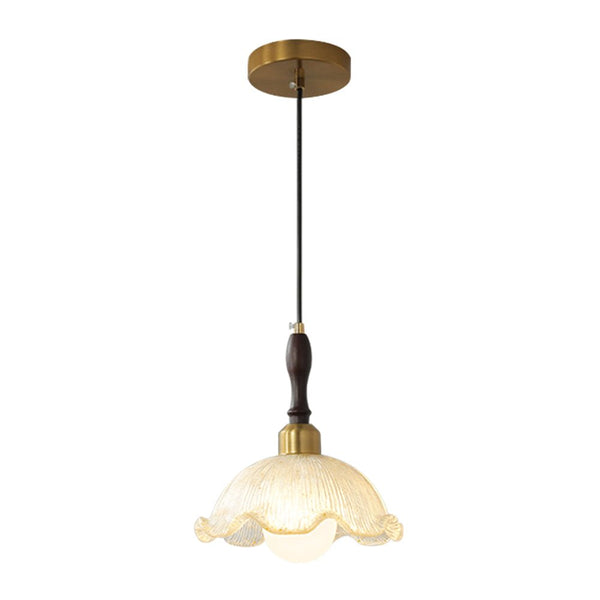 Thehouselights - Danish Flower Brass Black Pendant Light - Pendant - 1 - Light - 