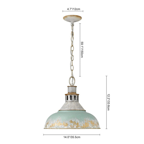 Thehouselights - Designer Handcrafted Dome Blue Pendant Lighting - Pendant - Blue - 