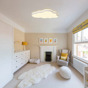 Thehouselights-Dimmable Cloud LED Flush Mount Light-Flush Mount-White-