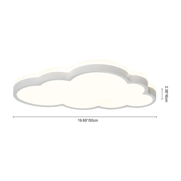 Thehouselights-Dimmable Cloud LED Flush Mount Light-Flush Mount-White-