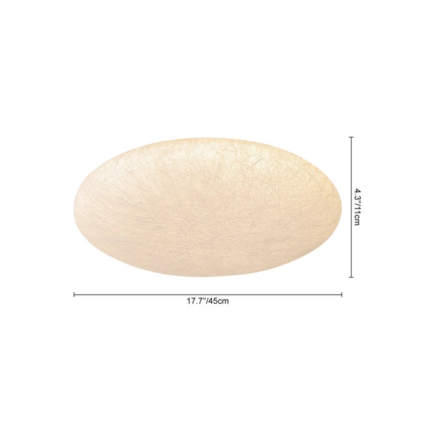 Thehouselights-Dimmable Silk White LED Flush Mount Light-Flush Mount-45 cm.-