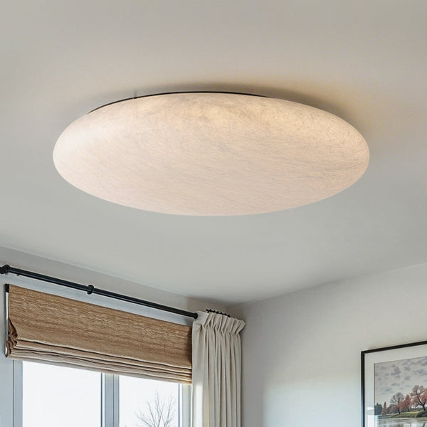Thehouselights-Dimmable Silk White LED Flush Mount Light-Flush Mount-45 cm.-