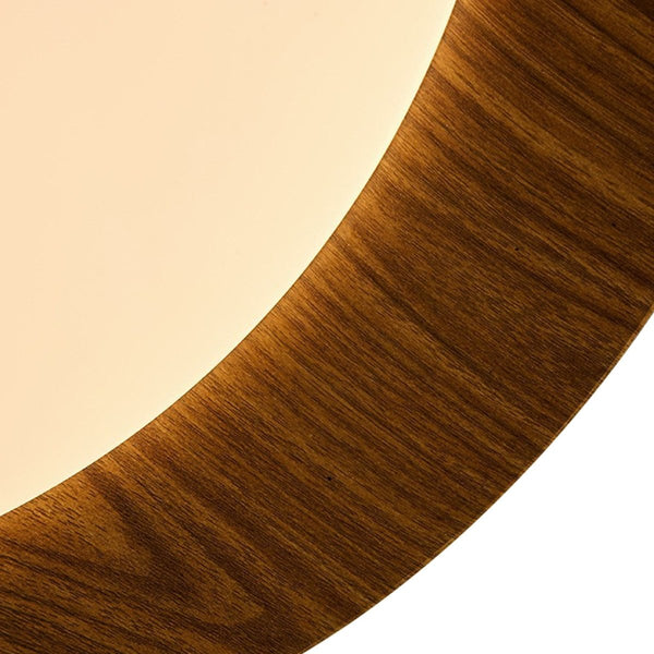 Thehouselights-Dimmable Walnut Wood LED Flush Mount Light-Flush Mount-50 cm.-