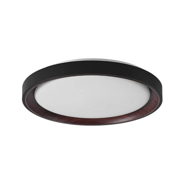 Thehouselights-Dimmable Walnut Wood LED Flush Mount Light-Flush Mount-50 cm.-