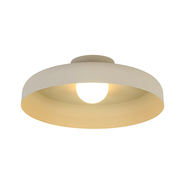 Thehouselights - Dome Shade LED Drum Semi Flush Mount - Ceiling Light - 38 cm. - 