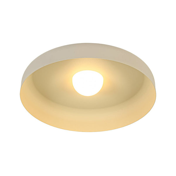 Thehouselights - Dome Shade LED Drum Semi Flush Mount - Ceiling Light - 38 cm. - 