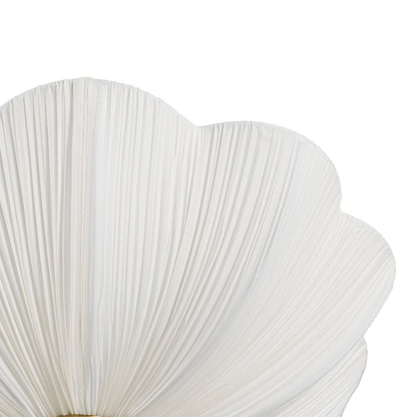 Thehouselights - Fabric Shade Flower Semi Flush Mount - Ceiling Light - 3 - Light - 