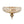 Thehouselights - Faceted Crystal Flush Mount Ceiling - Ceiling Light - Brass - 