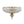 Thehouselights - Faceted Crystal Flush Mount Ceiling - Ceiling Light - Brass - 