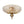 Thehouselights - Faceted Crystal Flush Mount Ceiling - Ceiling Light - Brass - 