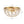 Thehouselights - Floral Crystal Flush Mount with Bowl Shape - Ceiling Light - Brass - 