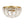 Thehouselights - Floral Crystal Flush Mount with Bowl Shape - Ceiling Light - Brass - 