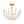 Thehouselights - Floral Glass Flower Semi Flush Mount - Ceiling Light - Brass - 