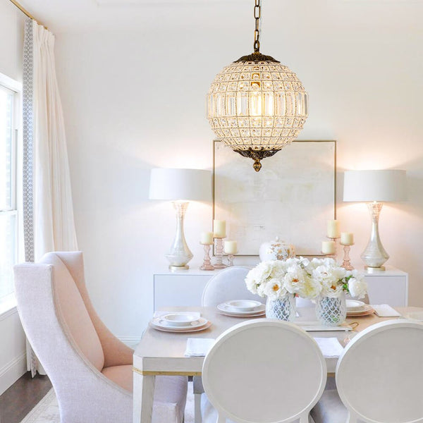 Thehouselights - French Modern Crystal Orb Chandelier - Chandelier - 1 - Light - 