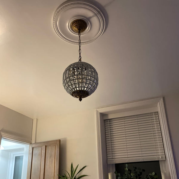 Thehouselights - French Modern Crystal Orb Chandelier - Chandelier - 1 - Light - 