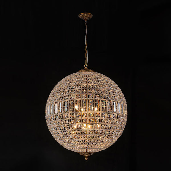 Thehouselights - French Modern Crystal Orb Chandelier - Chandelier - 8 - Light - 