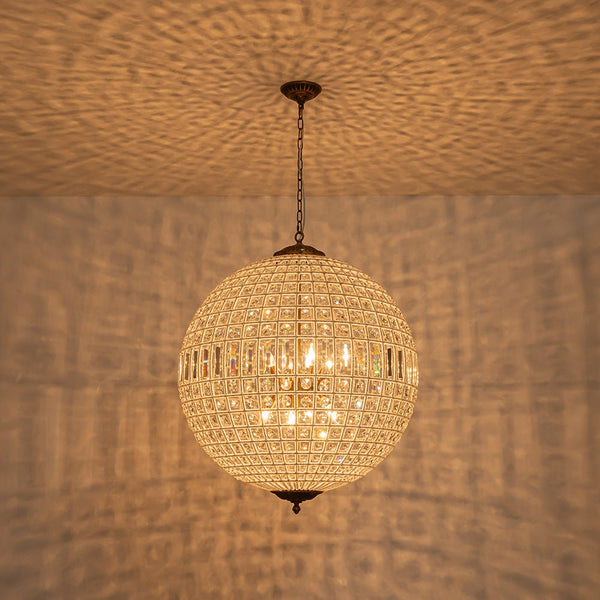 Thehouselights - French Modern Crystal Orb Chandelier - Chandelier - 8 - Light - 