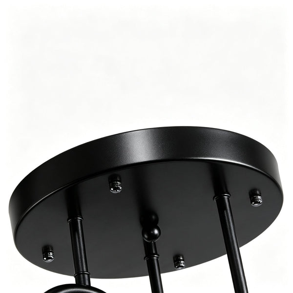 Thehouselights-Geometric Modo Bubble Glass Chandelier-Chandelier-Black-