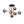Thehouselights-Geometric Modo Bubble Glass Chandelier-Chandelier-Black-