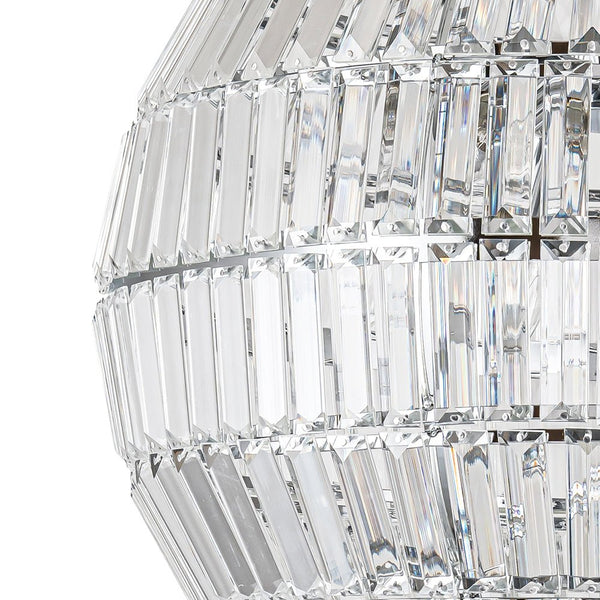 Thehouselights - Glam Modern Crystal Orb Chandelier - Chandelier - Chrome - 