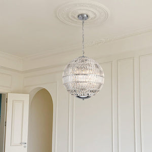 Thehouselights - Glam Modern Crystal Orb Chandelier - Chandelier - Chrome - 