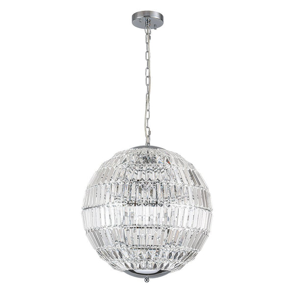 Thehouselights - Glam Modern Crystal Orb Chandelier - Chandelier - Chrome - 